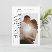 Fett Modernes Save the Date Foto (Stehend Vorderseite)