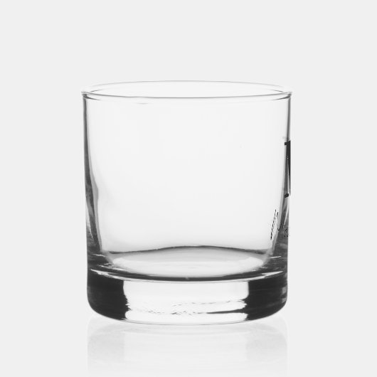 Fett Monogram Initial Extravagant Script Custom Wh Whiskyglas (Rechts)