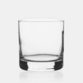 fett Monogram Initial Extravagant Script Custom Whiskyglas (Rechts)
