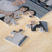 Fett monogramm bearbeitbares Farbfoto Collage Puzz Puzzle (Seite)