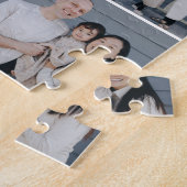 Fett monogramm bearbeitbares Farbfoto Collage Puzz Puzzle (Seite)