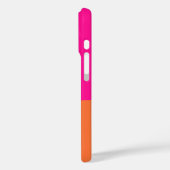 Fett Monogramm Hellrosa Orange Case-Mate iPhone Hülle (Rückseite / Links)
