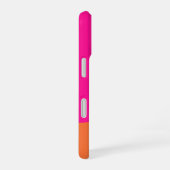 Fett Monogramm Hellrosa Orange iPhone 16 Hülle (Rechte Seite)