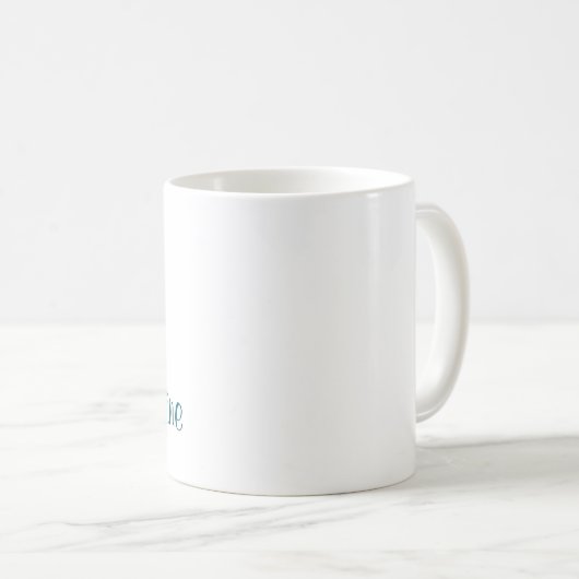 Fett-Monogramm-Name Kaffeetasse (VorderseiteRechts)