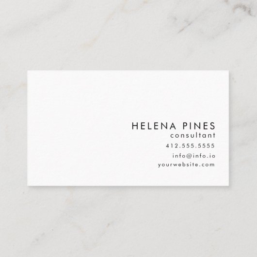 Fett moody Painterly Blume Black and White Visitenkarte (Rückseite)