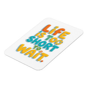 Fett motivierendes Zitat spielerischer Stil Magnet