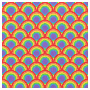 Fett Multicolor Retro-Linienmuster Stoff