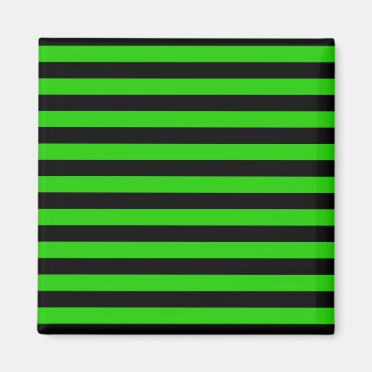 Fett-Muster für grüne und schwarze Streifen Magnet (Vorne)