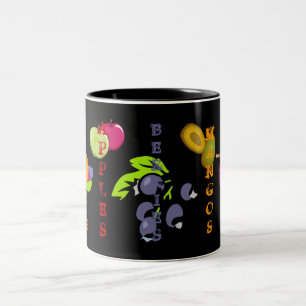 Fett n Fruity (Blueberry) Zweifarbige Tasse