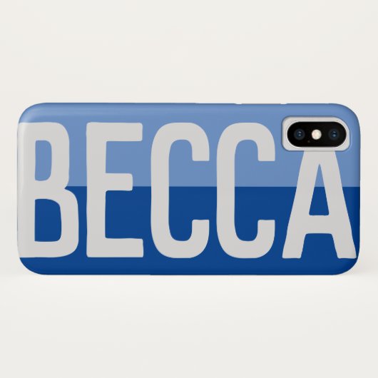 Fett Name Design. Case-Mate iPhone Hülle (Rückseite (Horizontal))