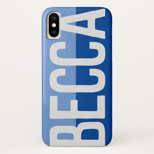 Fett Name Design. Case-Mate iPhone Hülle (Rückseite)