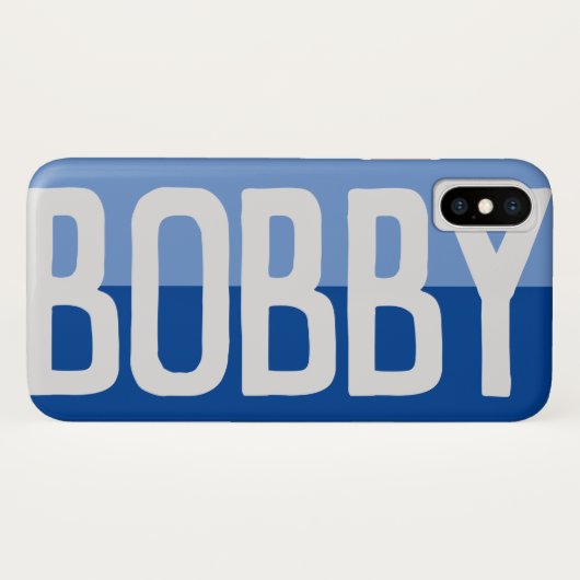 Fett Name Design. Case-Mate iPhone Hülle (Rückseite (Horizontal))