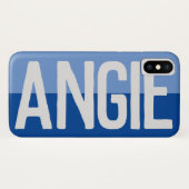 Fett Name Design. Case-Mate iPhone Hülle (Rückseite (Horizontal))