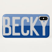 Fett Name Design. Case-Mate iPhone Hülle (Rückseite (Horizontal))