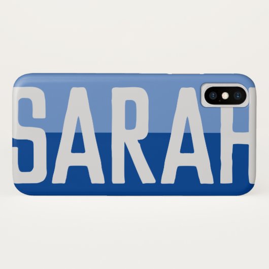 Fett Name Design. Case-Mate iPhone Hülle (Rückseite (Horizontal))