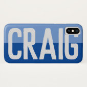 Fett Name Design. Case-Mate iPhone Hülle (Rückseite (Horizontal))