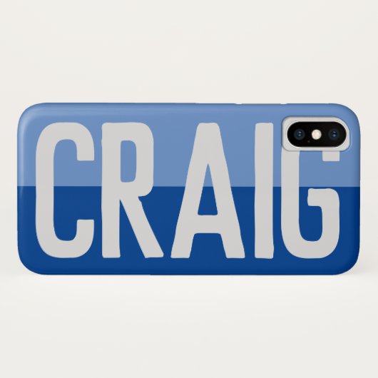 Fett Name Design. Case-Mate iPhone Hülle (Rückseite (Horizontal))