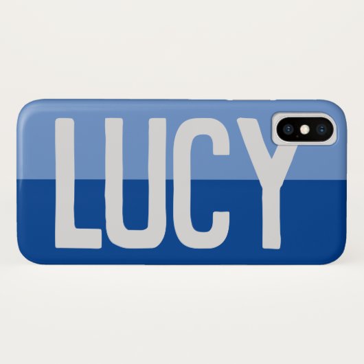 Fett Name Design. Case-Mate iPhone Hülle (Rückseite (Horizontal))