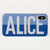 Fett Name Design. Case-Mate iPhone Hülle (Rückseite (Horizontal))