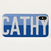 Fett Name Design. Case-Mate iPhone Hülle (Rückseite (Horizontal))