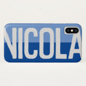 Fett Name Design. Case-Mate iPhone Hülle (Rückseite (Horizontal))