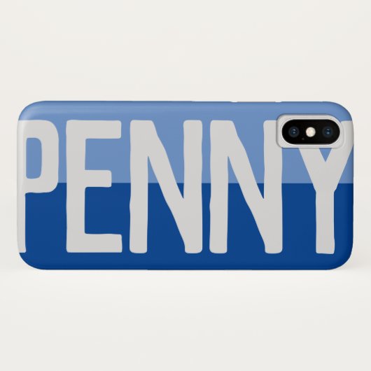 Fett Name Design. Case-Mate iPhone Hülle (Rückseite (Horizontal))