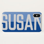 Fett Name Design. Case-Mate iPhone Hülle (Rückseite (Horizontal))