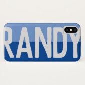 Fett Name Design. Case-Mate iPhone Hülle (Rückseite (Horizontal))