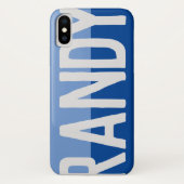 Fett Name Design. Case-Mate iPhone Hülle (Rückseite)