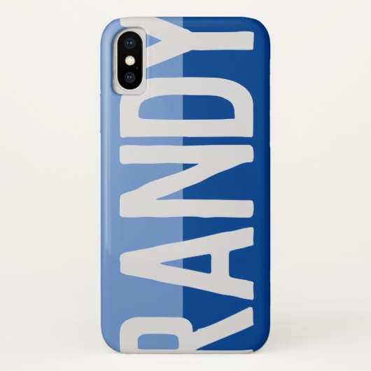 Fett Name Design. Case-Mate iPhone Hülle (Rückseite)