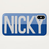 Fett Name Design. Case-Mate iPhone Hülle (Rückseite (Horizontal))