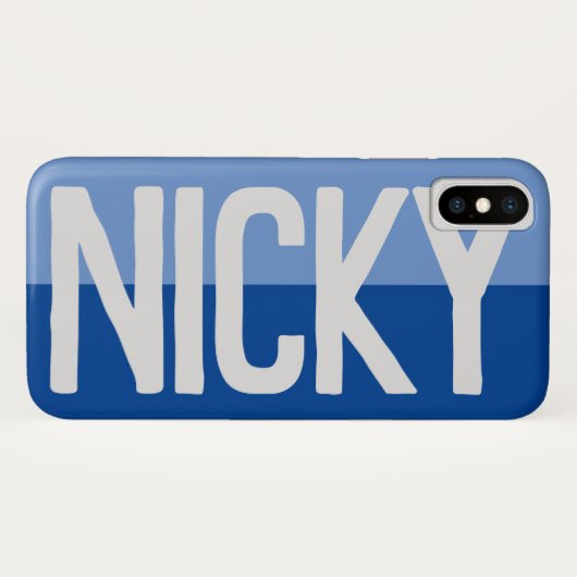 Fett Name Design. Case-Mate iPhone Hülle (Rückseite (Horizontal))