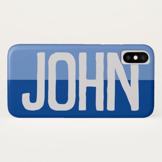 Fett Name Design. Case-Mate iPhone Hülle (Rückseite (Horizontal))