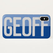 Fett Name Design. Case-Mate iPhone Hülle (Rückseite (Horizontal))