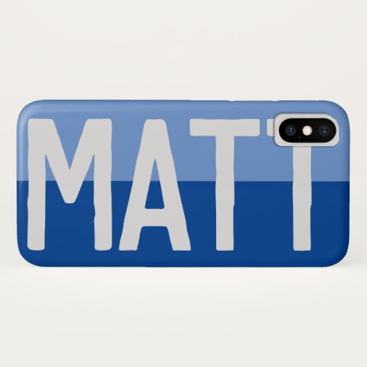 Fett Name Design. Case-Mate iPhone Hülle (Rückseite (Horizontal))