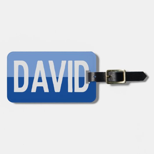 Fett Name Design. Gepäckanhänger (Vorderseite horizontal)