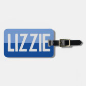 Fett Name Design. Gepäckanhänger (Vorderseite horizontal)