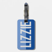 Fett Name Design. Gepäckanhänger (Rückseite vertikal)