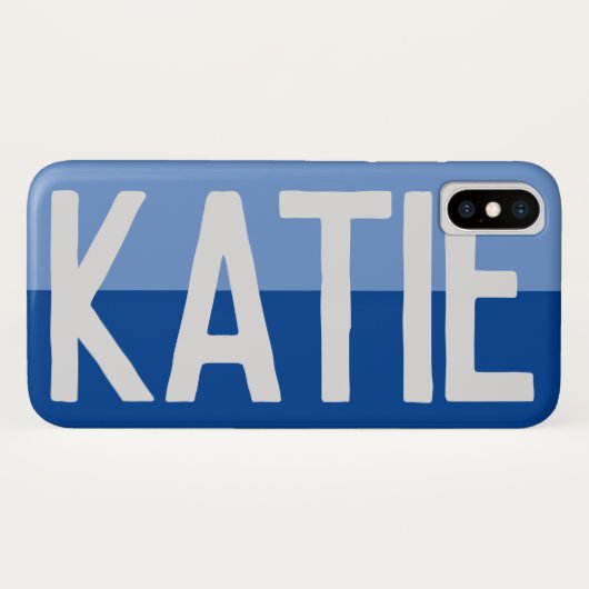 Fett Name Design - Katie Case-Mate iPhone Hülle (Rückseite (Horizontal))