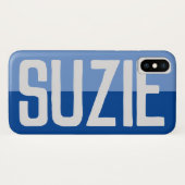 Fett Name Design - Suzie Case-Mate iPhone Hülle (Rückseite (Horizontal))