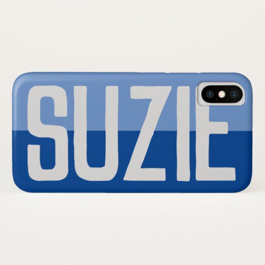 Fett Name Design - Suzie Case-Mate iPhone Hülle (Rückseite (Horizontal))