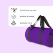 Fett Name Gym | Monogram Männer-Frauen-Duffle Duffle Bag