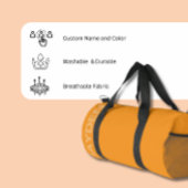 Fett Name Gym | Monogram Männer-Frauen-Duffle Duffle Bag