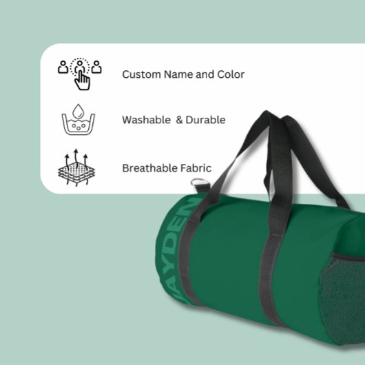 Fett Name Gym | Monogram Männer-Frauen-Duffle Duffle Bag