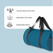 Fett Name Gym | Monogram Männer-Frauen-Duffle Duffle Bag