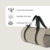 Fett Name Gym | Monogram Männer-Frauen-Duffle Duffle Bag