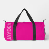 Fett Name Gym | Monogram Männer-Frauen-Duffle Duffle Bag (Vorderseite)