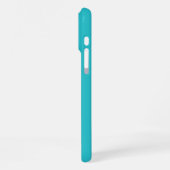 Fett Name Initials Aqua Blue Custom Monogram iPhone Hülle (Linke Seite)