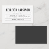 Fett Name mit Vintagem Gitter Beruflich Visitenkarte (Vorne/Hinten)