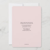 Fett Name Serif Abschluss Einladung (Rückseite)